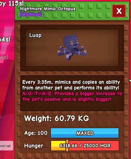 Huge Nightmare Mimic Octopus 60.79kg
