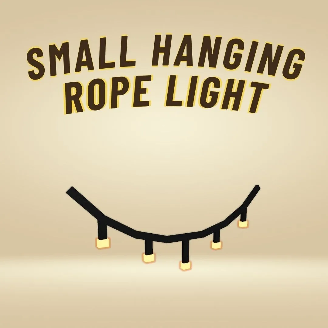 Small Hanging Rope Light INSTANT DELIVERY - Grow a Garden 2
