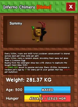 HUGE CHIMERA NM / VENOM / EVER 280KG+ AGE 500