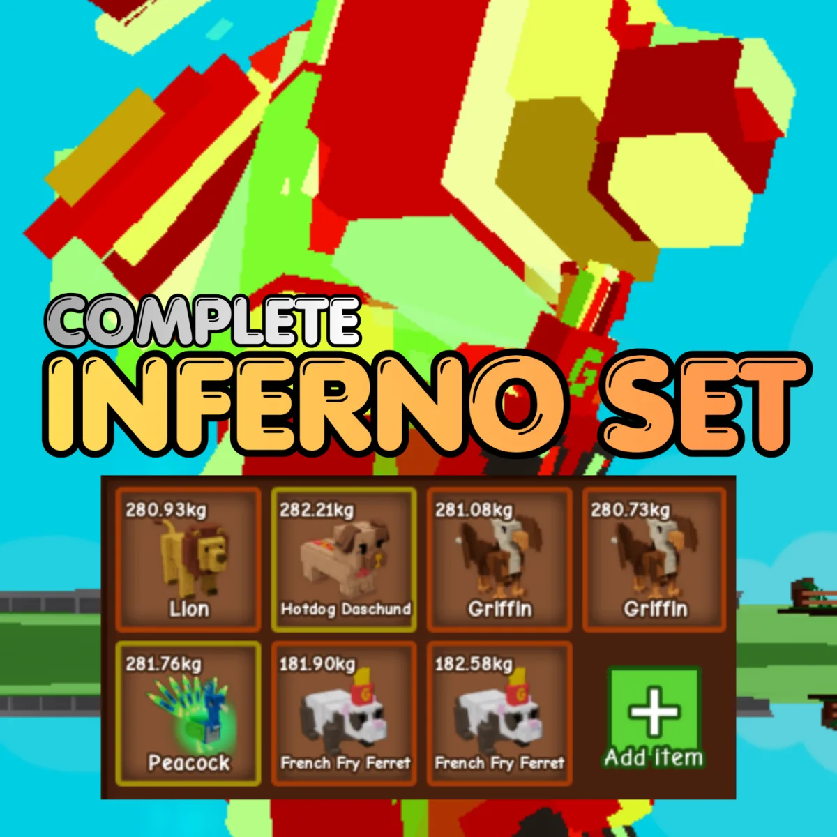 7x Complete INFERNO Set All Inferno Age 500 INSTANT DELIVERY
