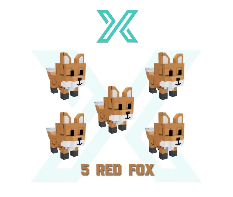 5x Red Fox Grow a Garden