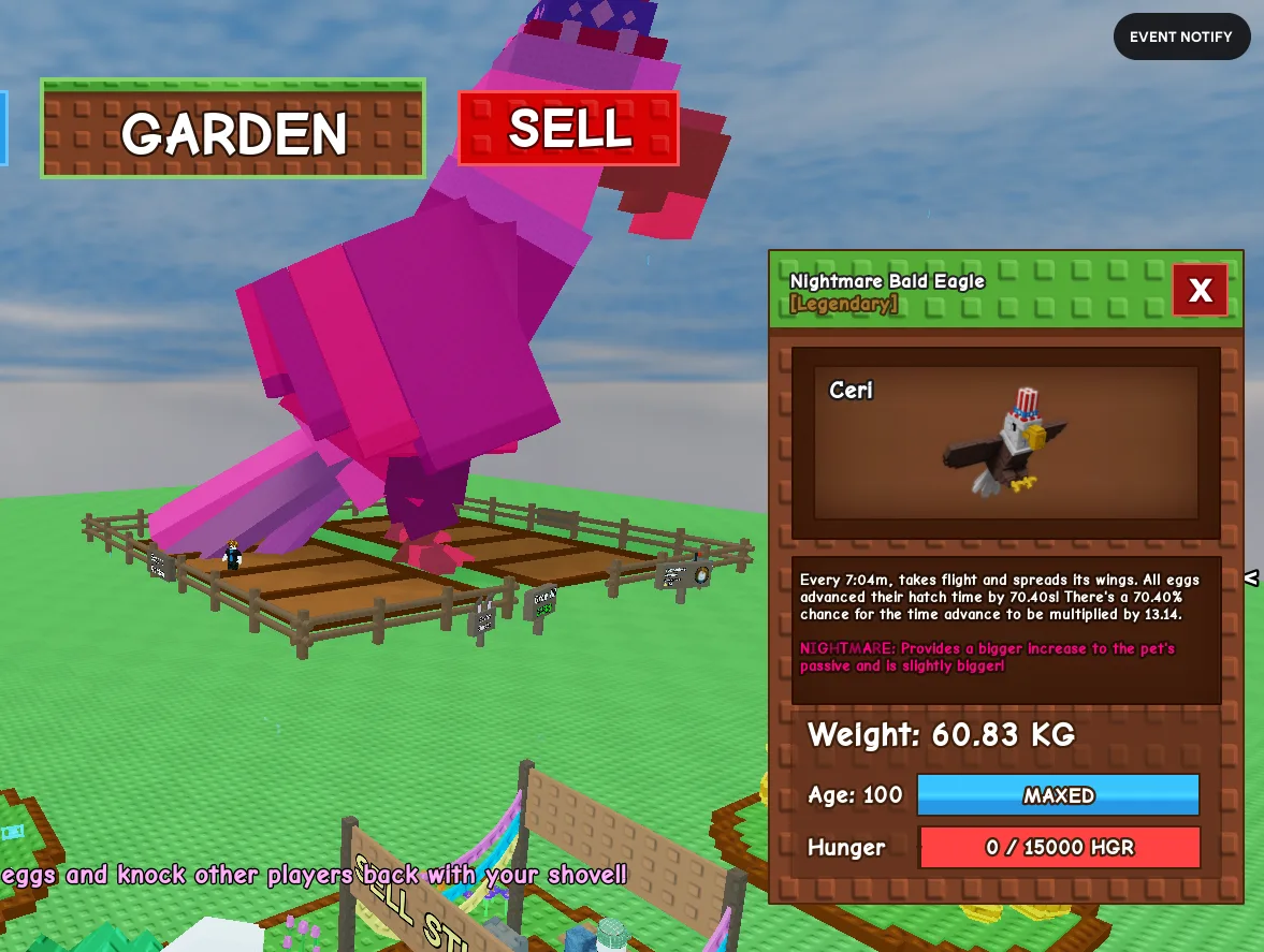 60 - 61 KG NIGHTMARE BALD EAGLE // 60KG HUGE SEMI TITANIC BALD EAGLE FOR HATCH EGG — Account account
