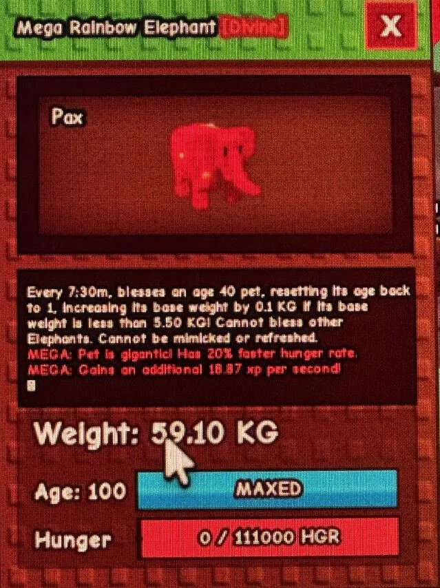Rainbow Hatched Elephant / RBH ELEPHANT 59.10 KG CHEAPEST AND INSTANT DELIVERY — Account account