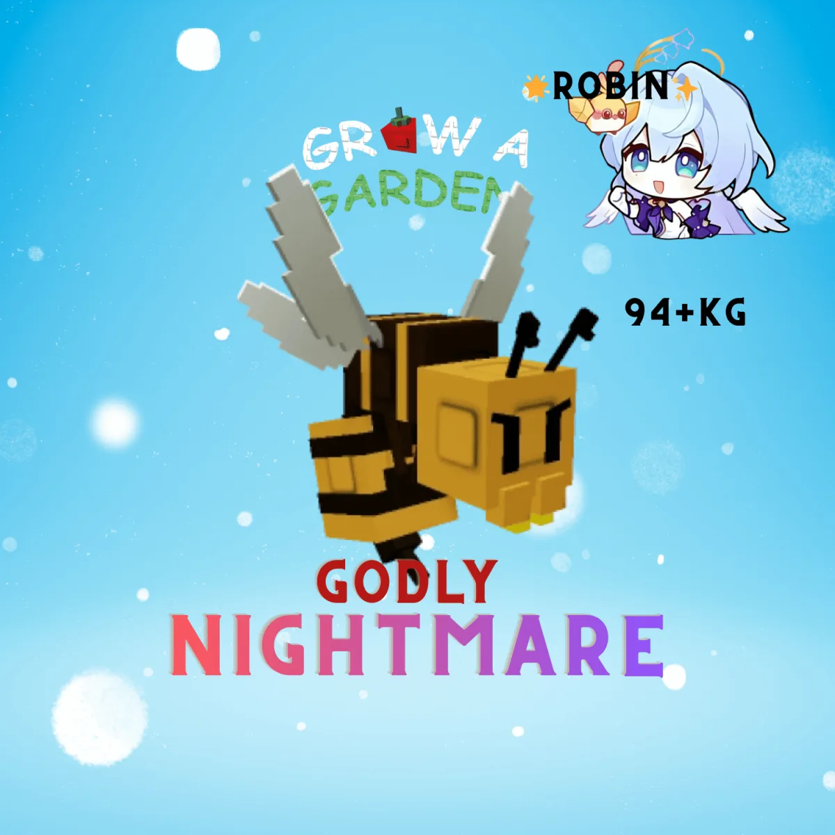 Godly Nightmare Wasp - 99+ KG - Grow a Garden — Account account