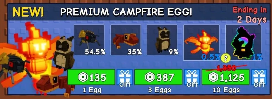3x Premium Campfire Egg