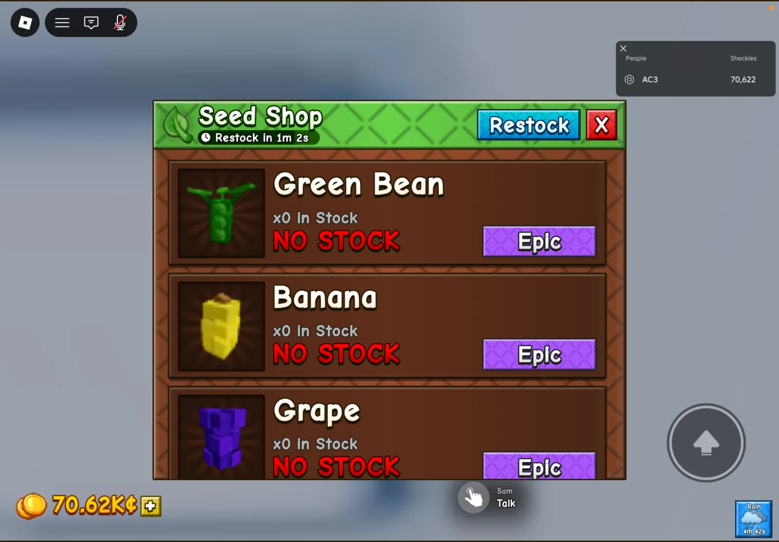 3x green bean seeds — Account account