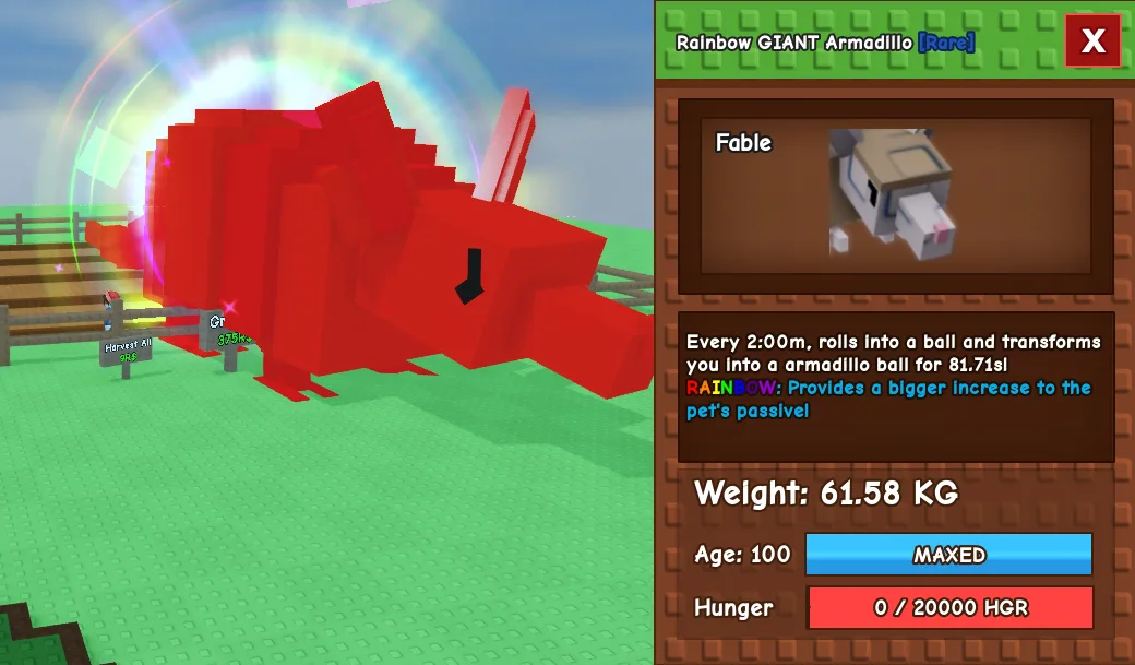 61.58kg Rainbow GIANT Armadillo — Account account