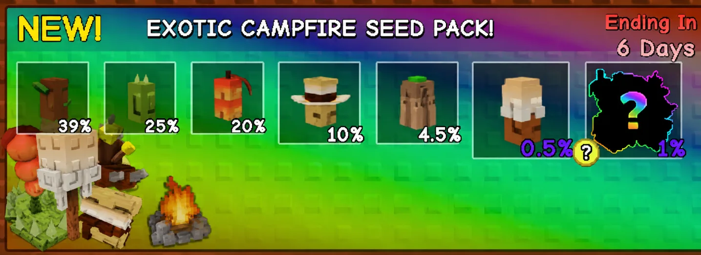 Exotic Campfire Seed Pack x 10 1699 R — Account account