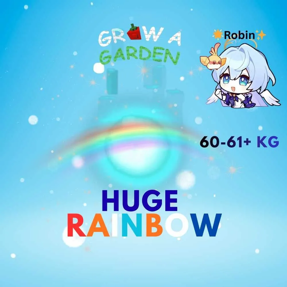 HUGE Rainbow Wisp - 60-61+KG - Grow a Garden — Account account