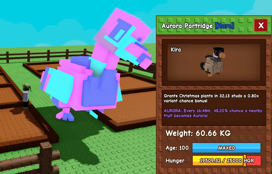 60kg+ Aurora Partridge — Account account