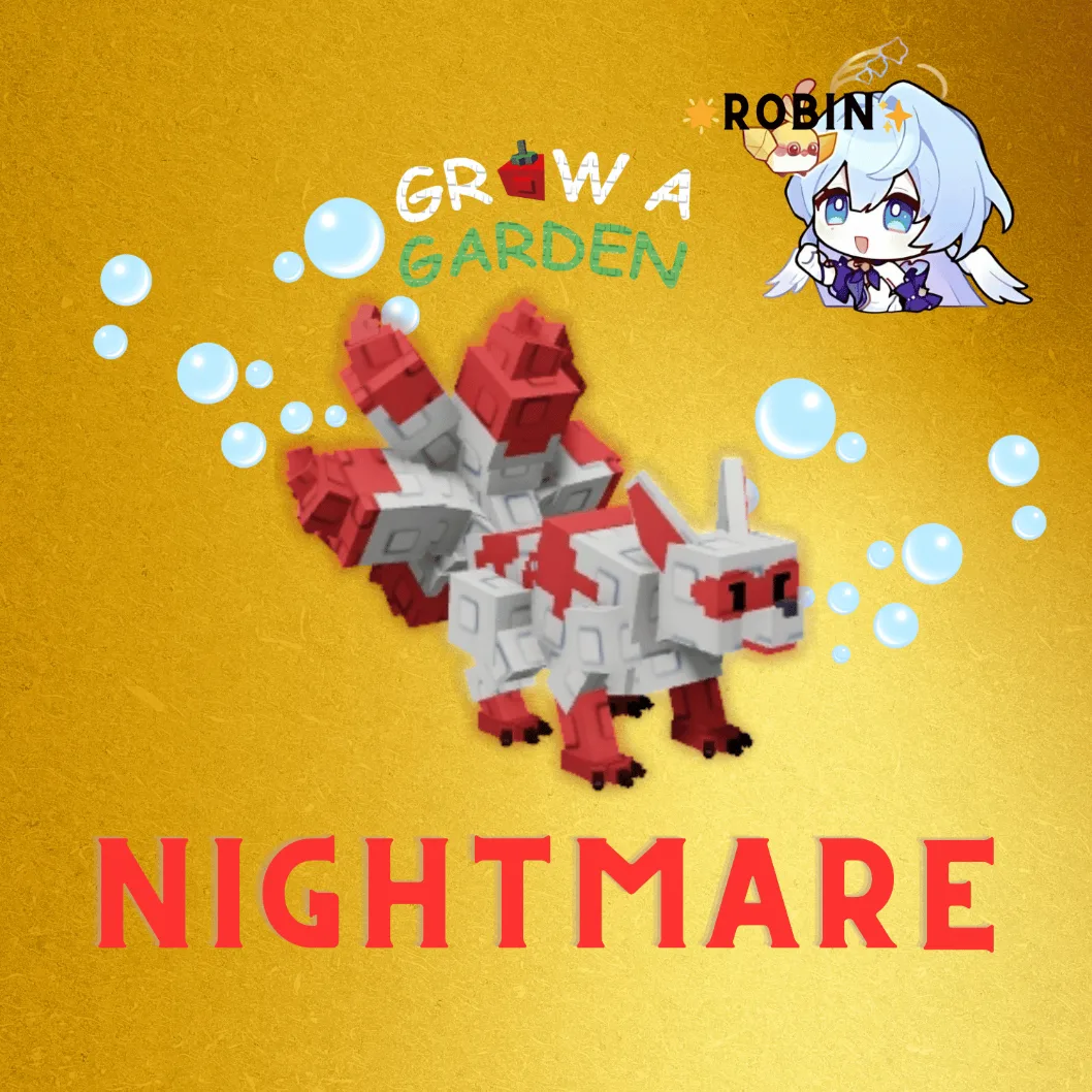 Nightmare Kitsune - Red Kitsune - Grow a Garden — Account account