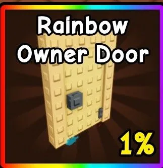 RAINBOW OWNER DOOR x1 GROW A GARDEN 2 FAST DELIVERY ! CHEAPEST ! (VIA MAILBOX) (Legendary)