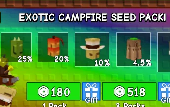 Grow a Garden - x50 EXOTIC CAMPFIRE SEED PACK 8495R