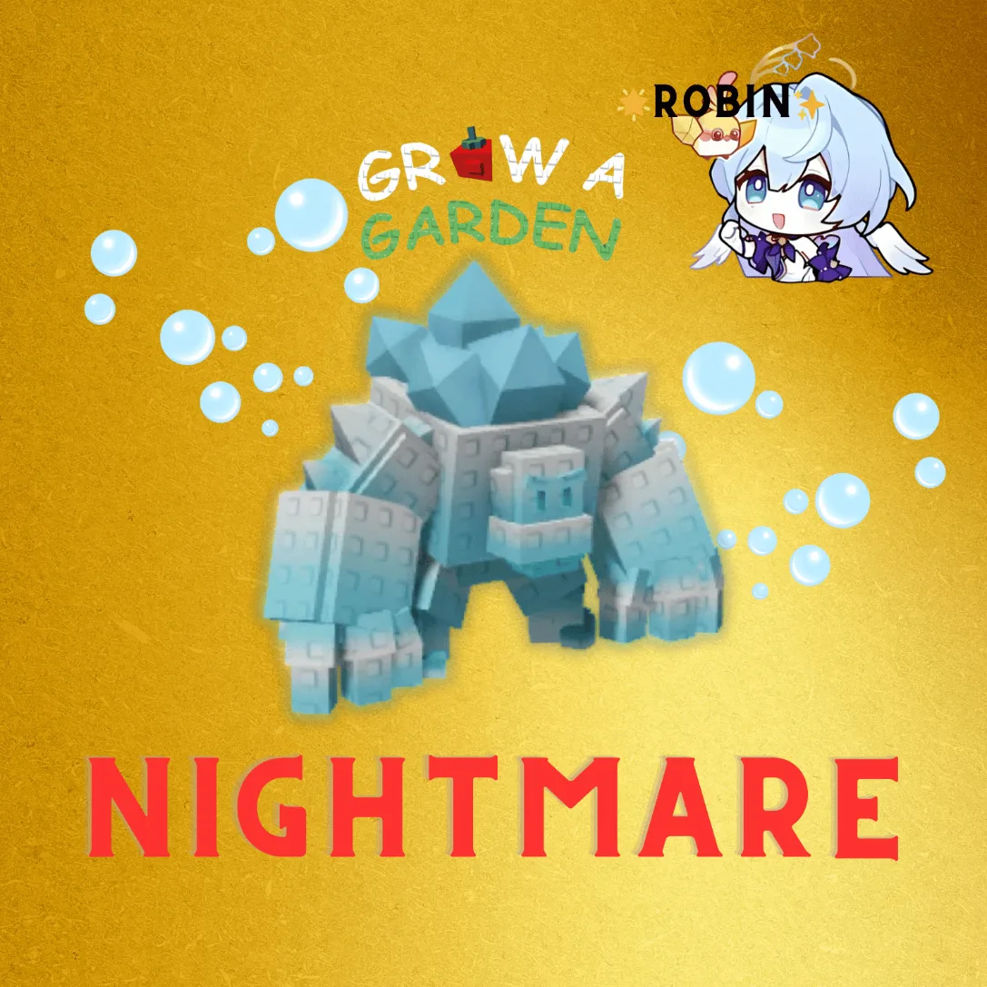 Nightmare Ice Golem - Grow a Garden