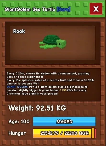 92KG GIANTGOLEM SEA TURTLE