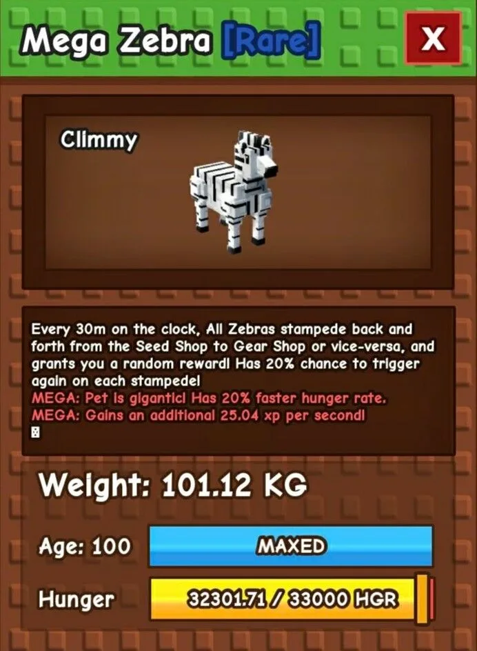 MEGA COLOSSAL Zebra (101.12 KG) TALLEST PET Ever EXISTED! Collector s Pets!