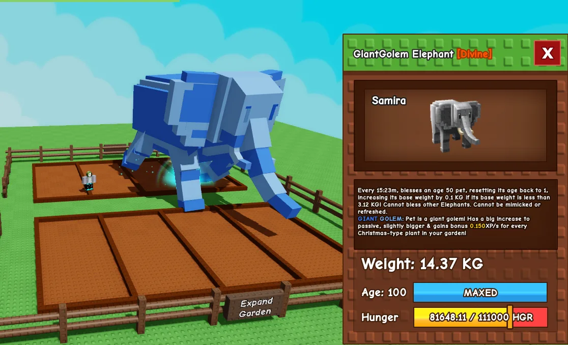 14.37kg GiantGolem Elephant Super RARE MUT and HUGE — Account account