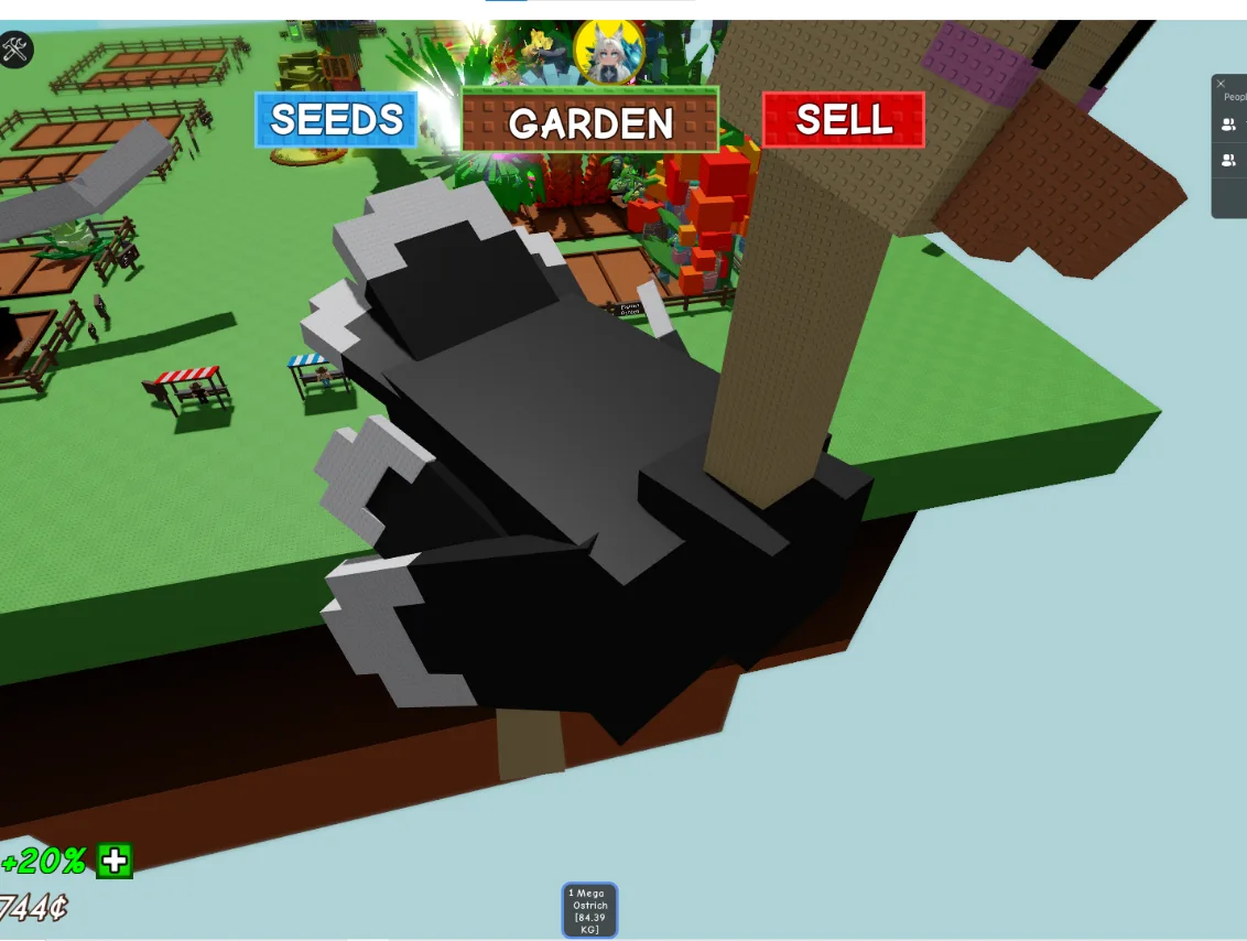 TITANIC HUGE GIANT MEGA OSTRICH (MEGA MUTATION) 84.39KG 100AGE // CLEAN // CHEAP // RUSH // RARE — Account account
