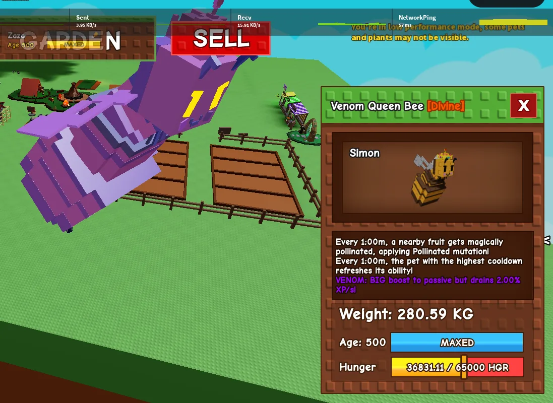 280kg+ Venom Queen Bee super handsome//max capped power// 1 minute cd