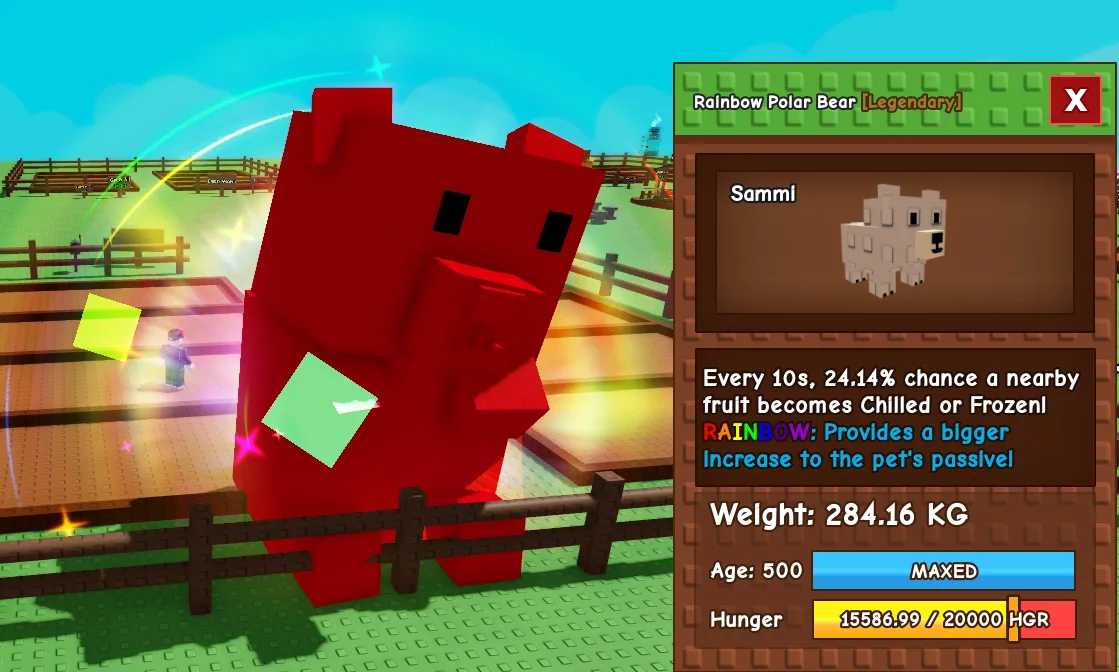 284.16kg Rainbow Polar Bear