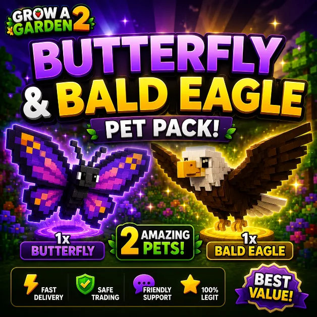 PET COMBO PACK BALD EAGLE BUTTERFLY (Super)