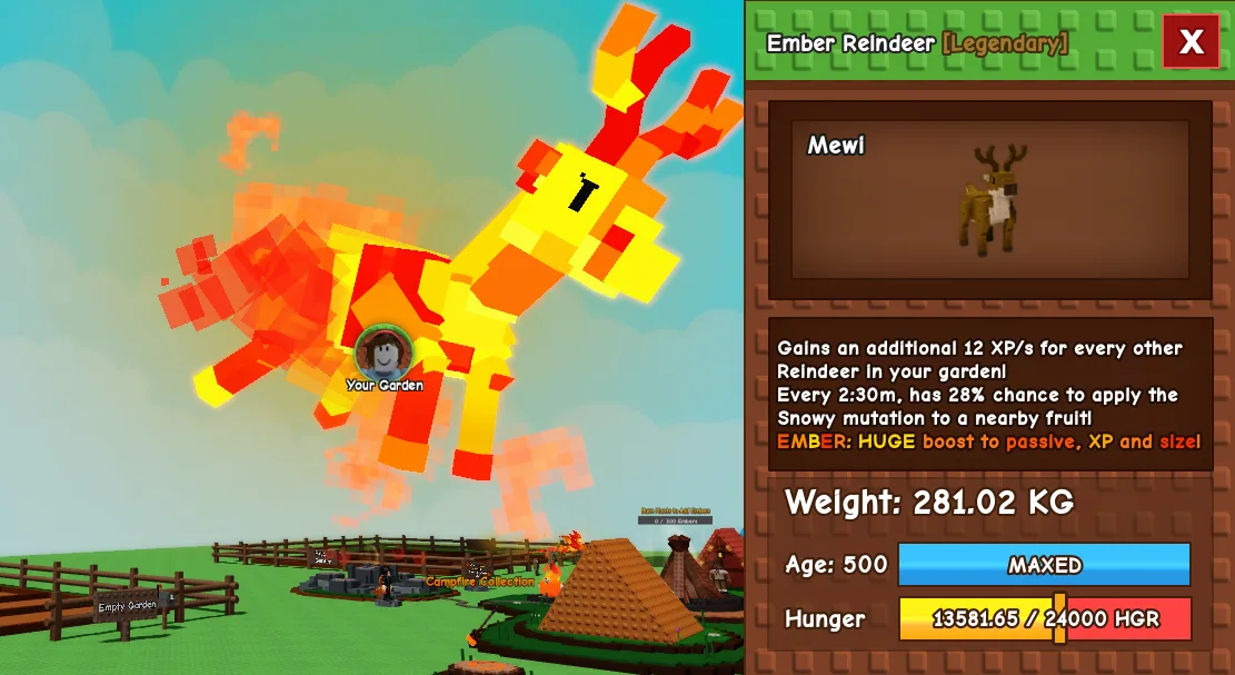 281.02kg Ember Reindeer