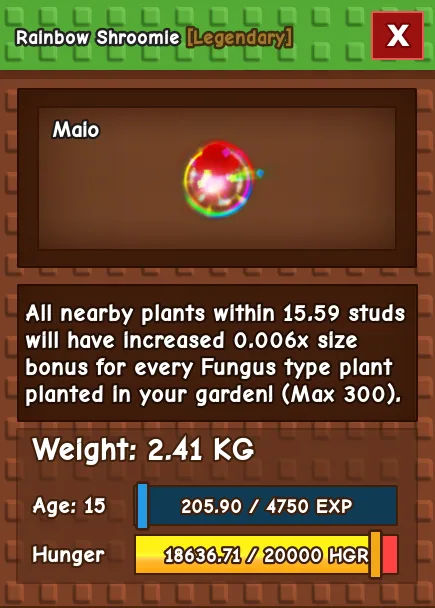 Rainbow Hatched Shroomie — Account account