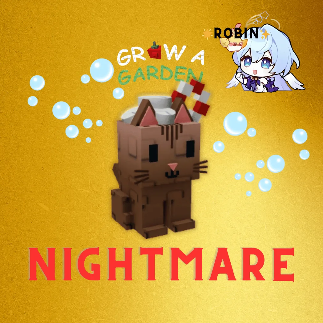 Nightmare Cocoa Cat - Grow a Garden