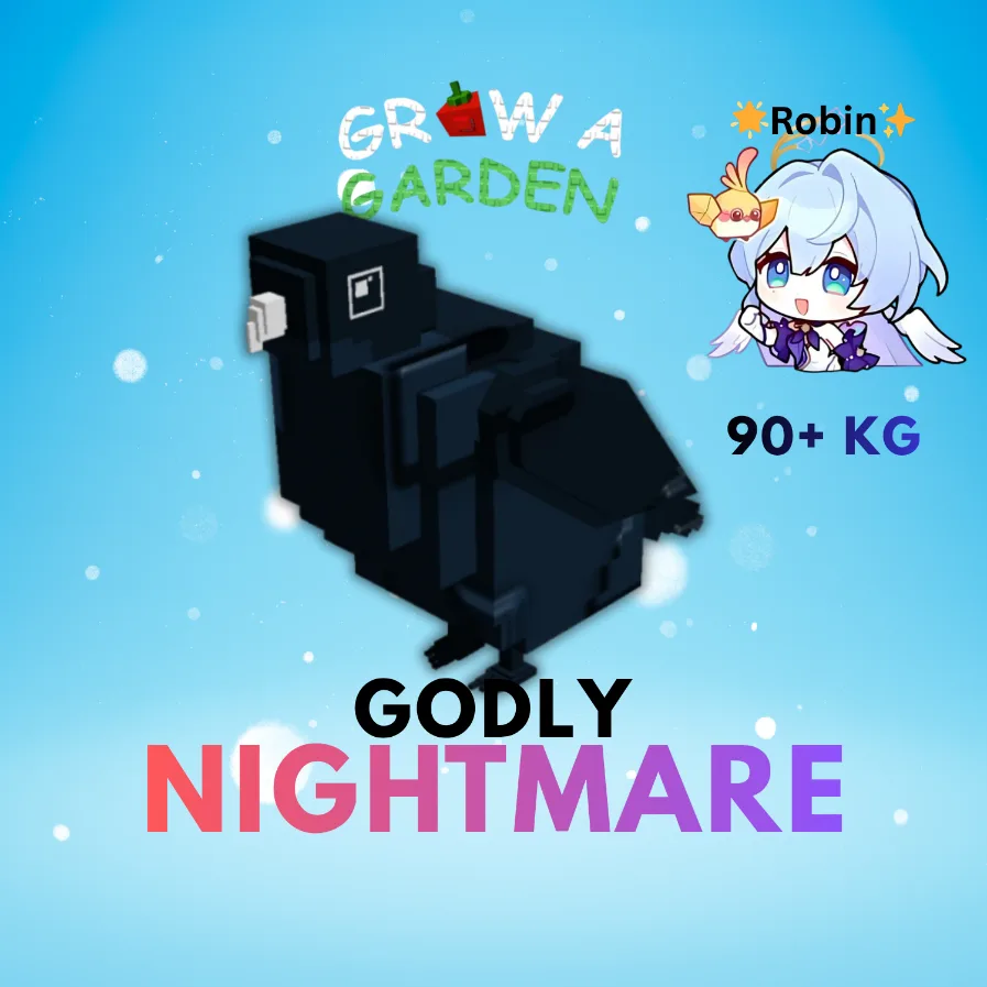 Godly Nightmare Black Bird - 90+KG - Grow a Garden