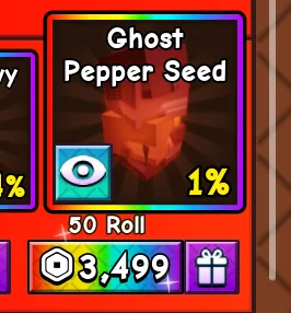 Grow a Garden 2 - Ghost Pepper Pack 50x Rolls 3499R