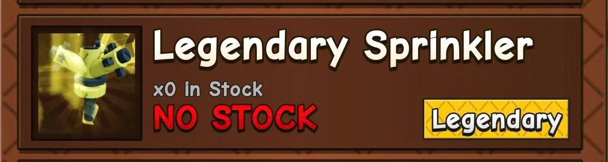 Legendary Sprinkler Grow A Garden2 Have Stock 18