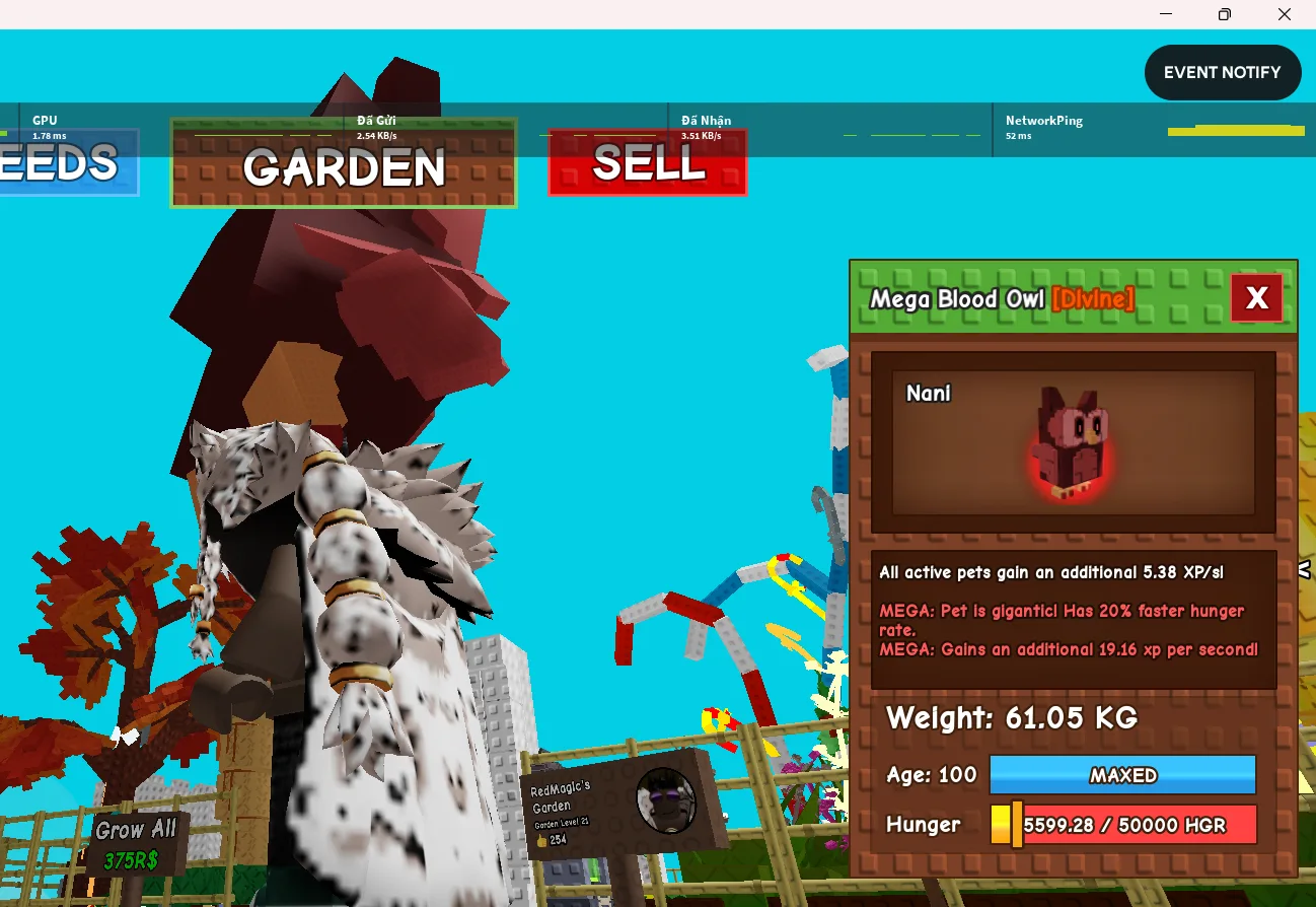 60kg+ MEGA BLOOD OWL SUPER BIG AND HANDSOME — Account account