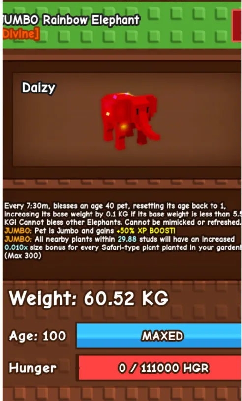 RAINBOW HATCH ELEPHANT 60KG max passive FAST DELIVERY NOT DUPED! — Account account