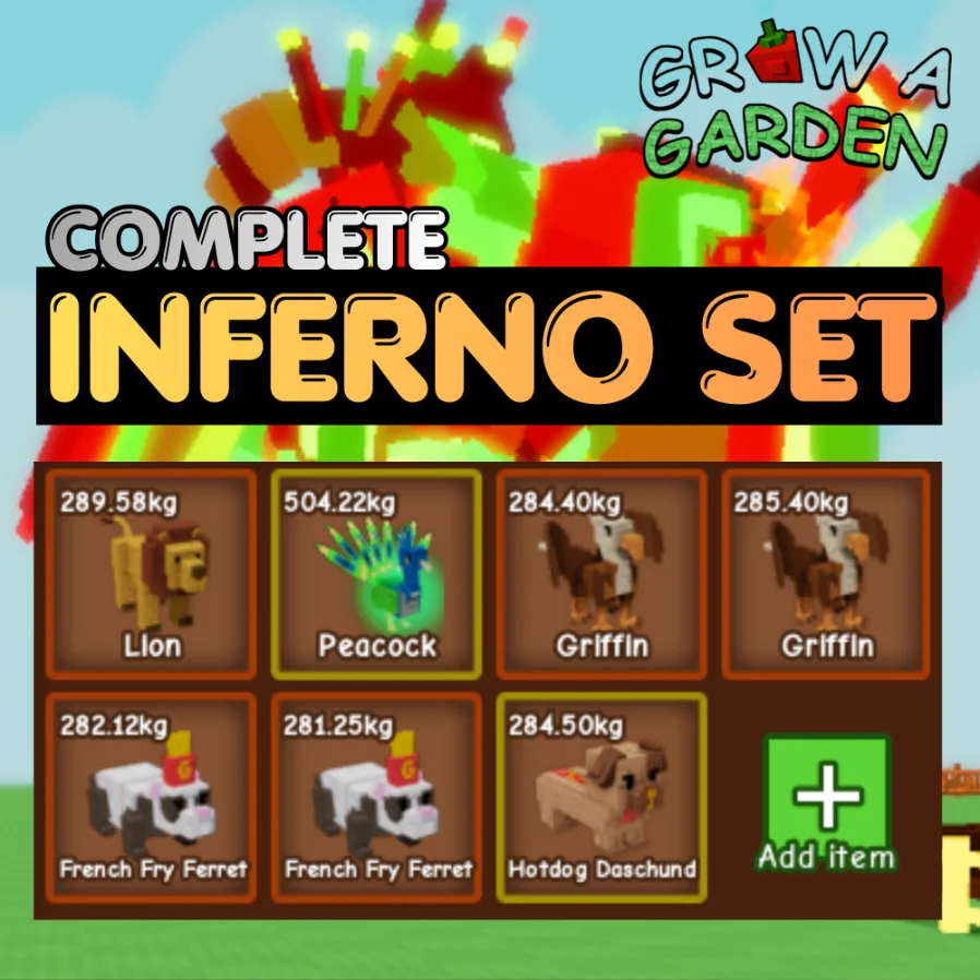 INFERNO Leveling Set Bundle 3 7X Inferno Pets Age 500 INSTANT DELIVERY