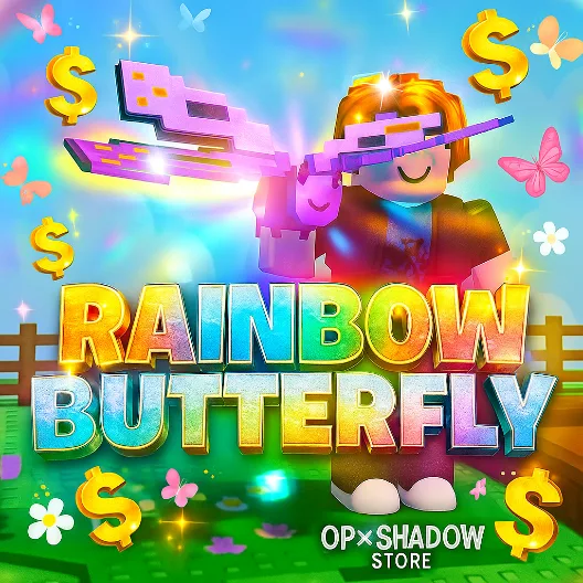 RAINBOW BUTTERFLY AGE 100 ULTRA RARE! GAG! Limited NON DUPE Pet! Butterflay BF! RB BF RAINBOWBF RAINBOWBUTTERFLY Butterfly rainbow mutation MAX AGE — Account account