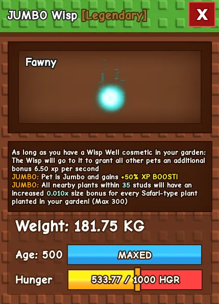 CHEAP 181kg Jumbo Wisp! Big and aesthetic Fast Delivery