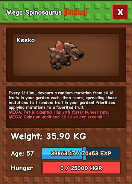 Mega Spino Titanic age57 35.90KG / WHEN MAXED 58.94KG !