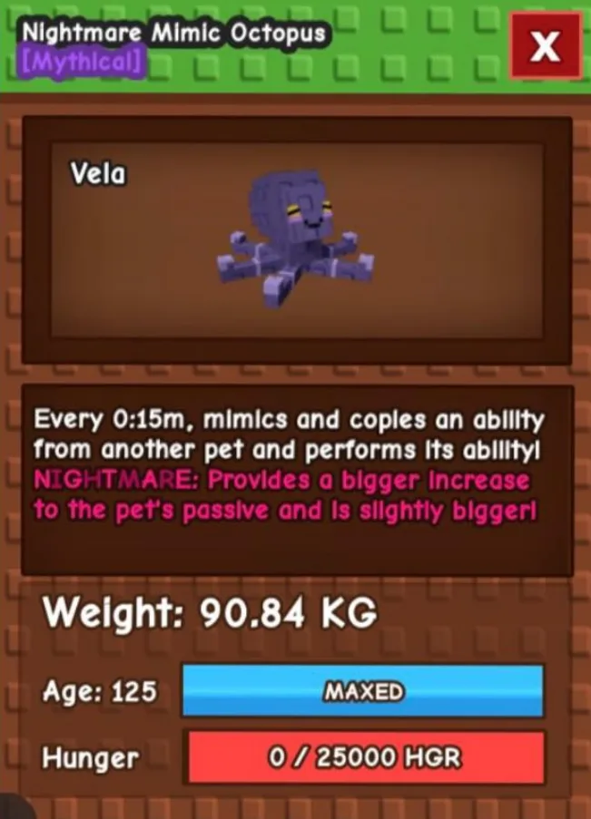 NIGHTMARE / RAINBOW MIMIC (90++KG) CHEAPEST PRICE — Account account
