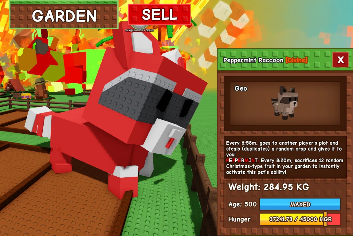 282.12kg Peppermint Raccoon