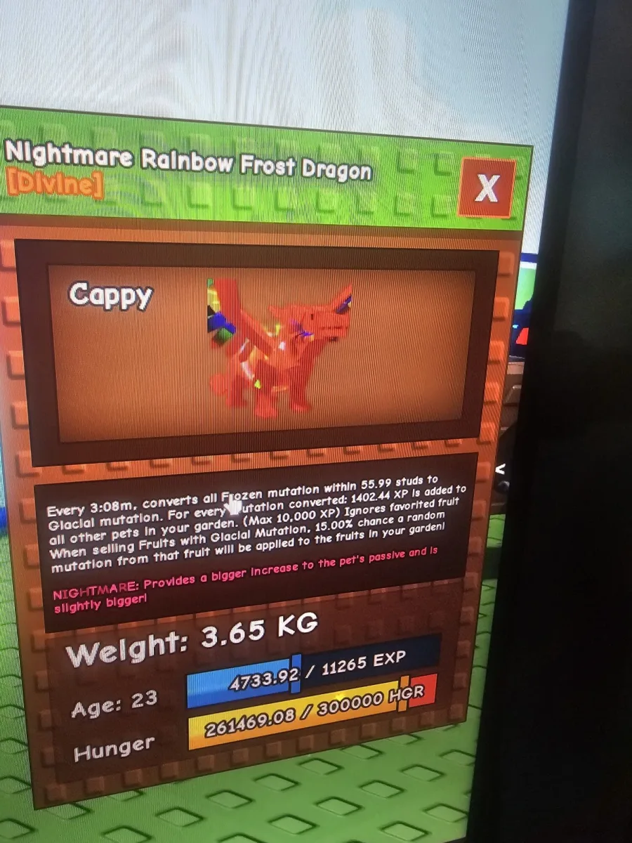 rainbow frost dragon nightmare