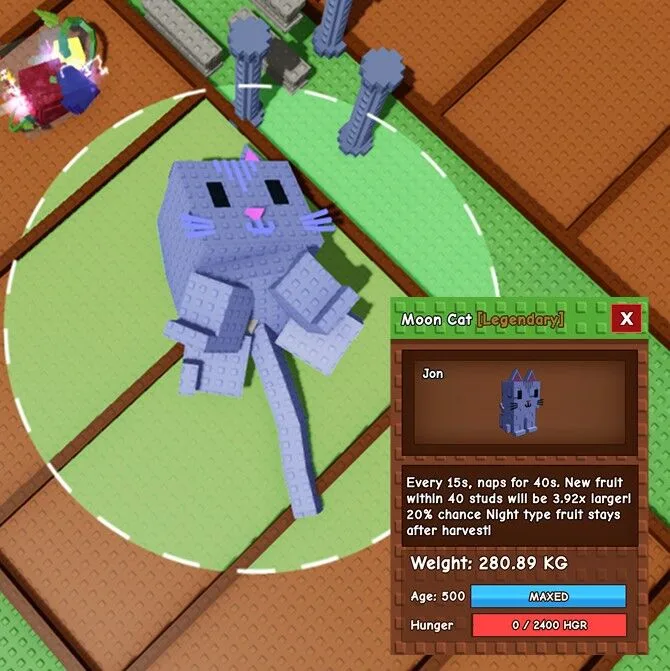 Huge Moon Cat 280Kg Age500 CD skill 15s — Account account
