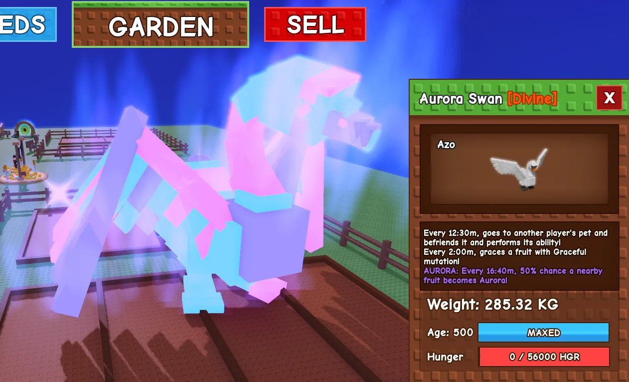 285.32kg Aurora Swan