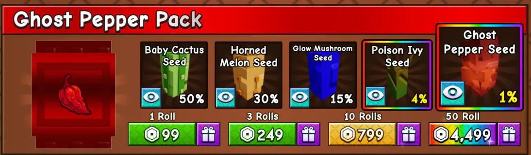 Ghost Pepper Pack (50 rolls)