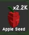 2.2k Apple seed Instant Delivery Safe Trade Grow a Garden 2 H4