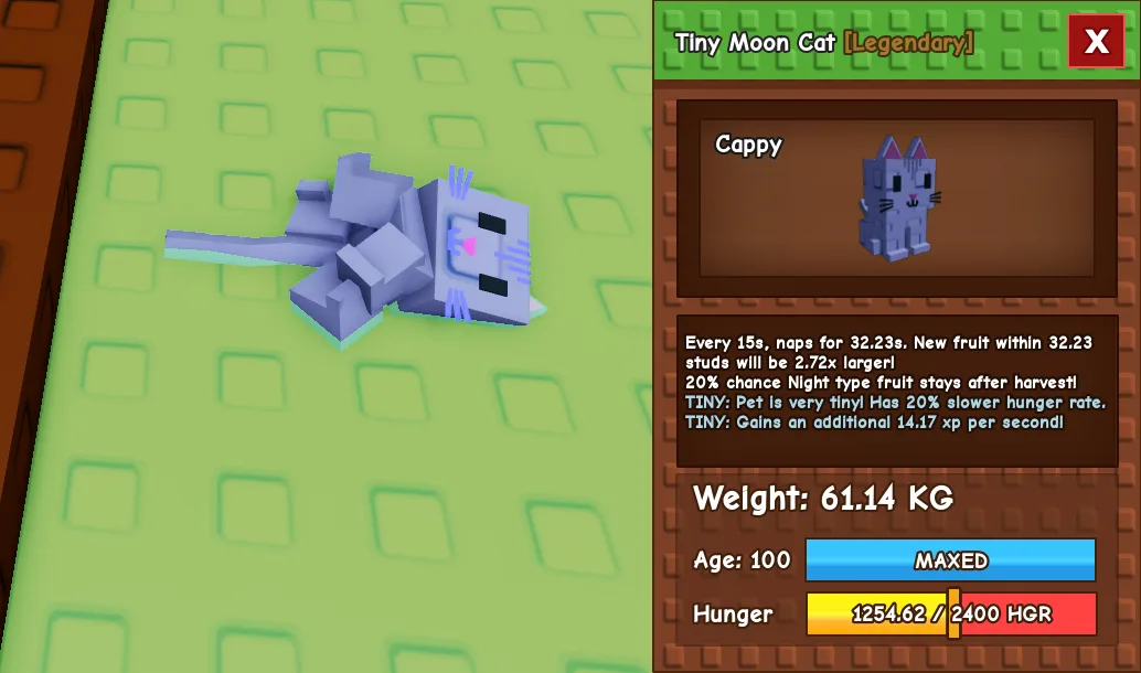 61.14kg Tiny Moon Cat Cute Farming — Account account