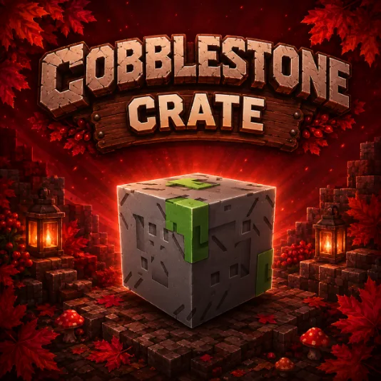 x1 Cobblestone Crate Fall Harvest world