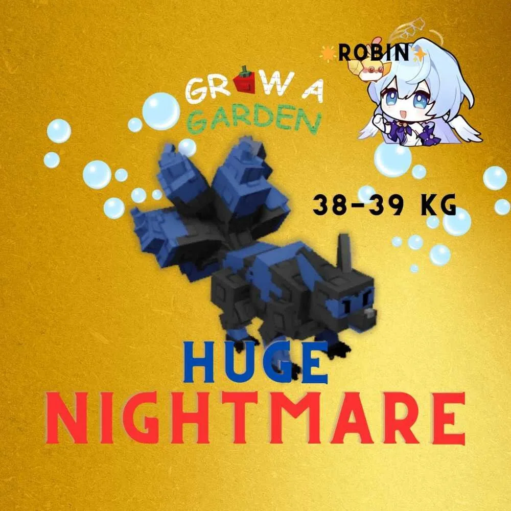 Nightmare Huge Corrupted Kitsune - 60-61KG Max Age - Grow a Garden - C Kit - ckit — Account account