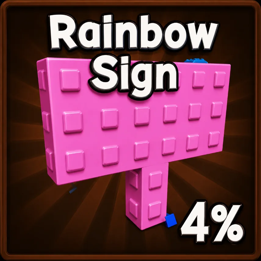 RAINBOW SIGN 4 - FAST DELIVERY