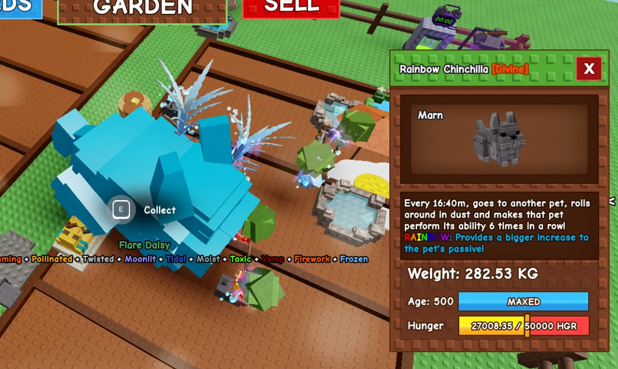 280KG+ Rainbow Chinchilla Divine // super handsome // Age 500 Maxed // 6X Ability Trigger // Titan Visual
