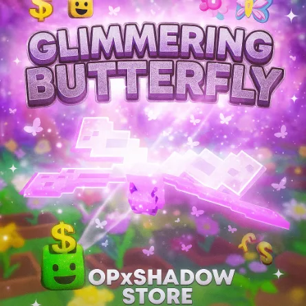 GLIMMERING BUTTERFLY AGE 50 + LIMITED Glimmer BF NON DUPE Grow A Garden Butterflay Butterflay Limited aButterfly New Butterfluy — Account account